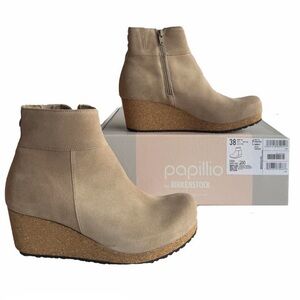 Birkenstock/Papillio Ebba SUEDE Leather Wedge Ankle Boots